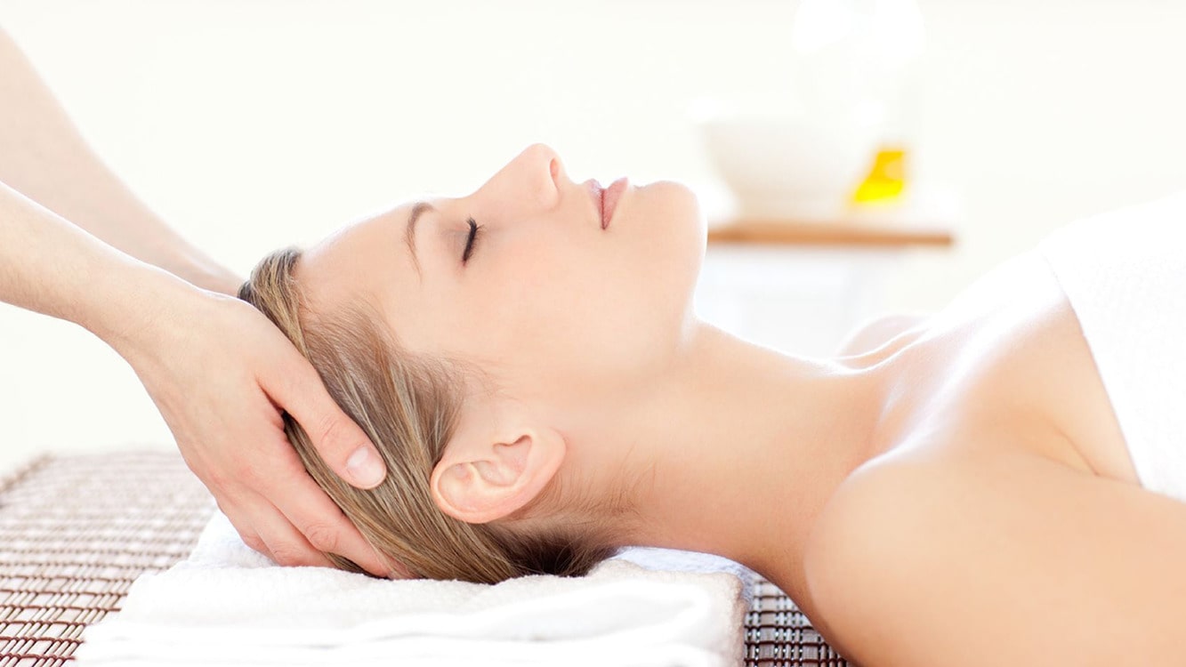 Head Massage for women in York at the Beauty Within salon.